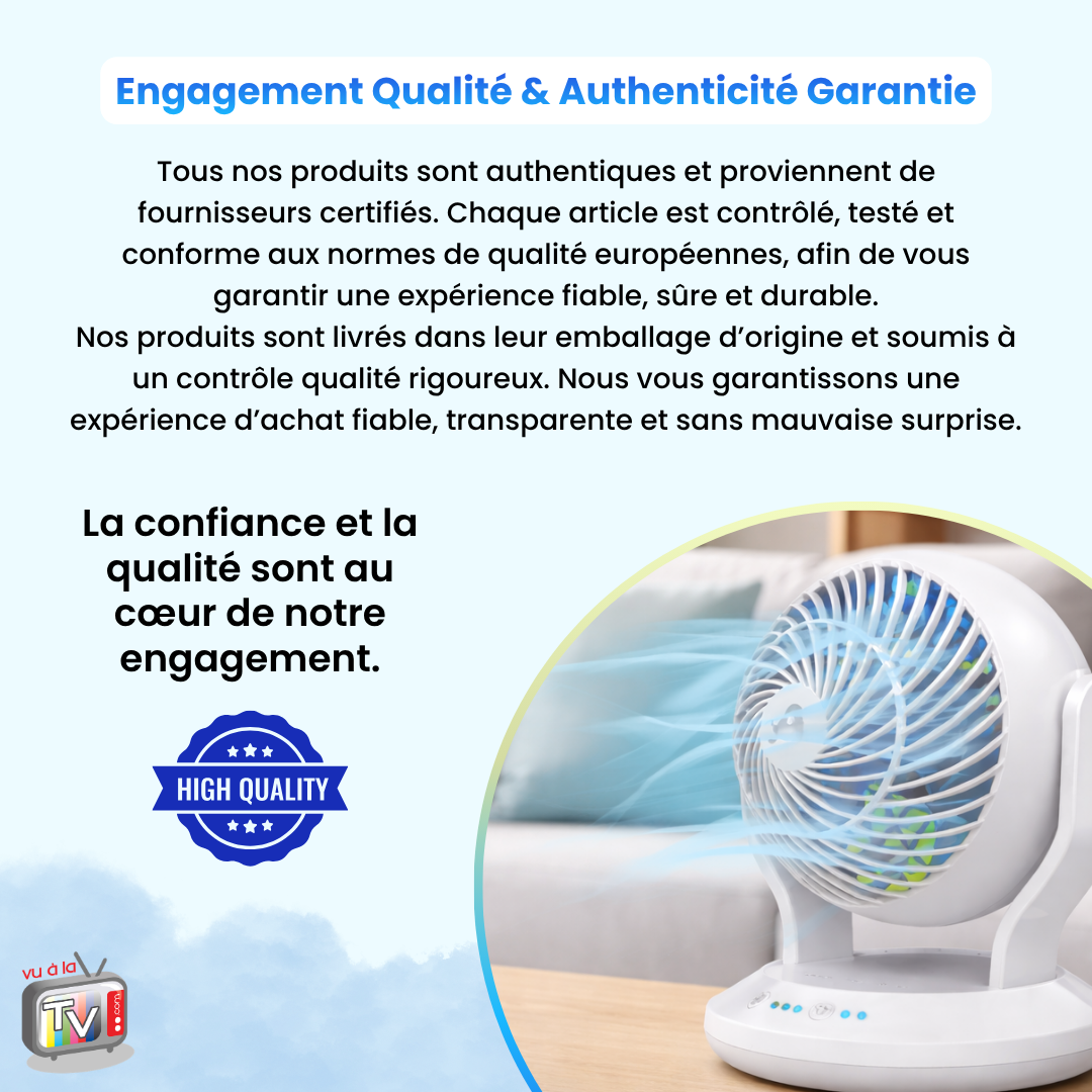 Ventilateur Portable Oscillant 360° Arctic Air