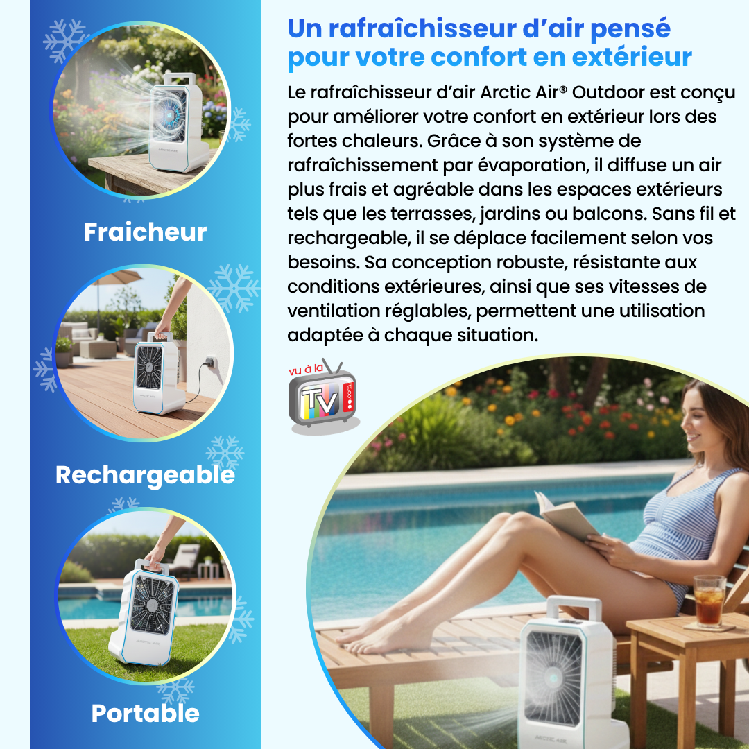 Rafraichisseur d'Air et Climatiseur Mobile Exterieur Arctic Air
