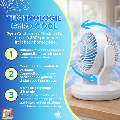 Ventilateur Portable Oscillant 360° Arctic Air